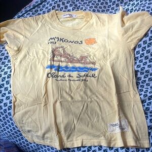 Yellow Mykonos Graphic Tee